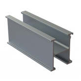 Vectis Top-bottom rail, 3500mm AL 6063 T6, mill finish - Rubicon Installer Portal